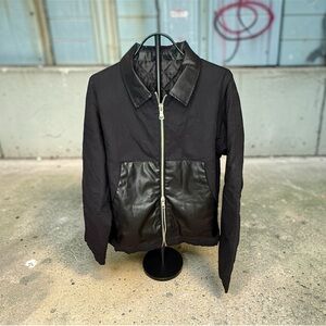 Anake NWT Men’s canvas jacket with leather accents. Streetwear, workwear